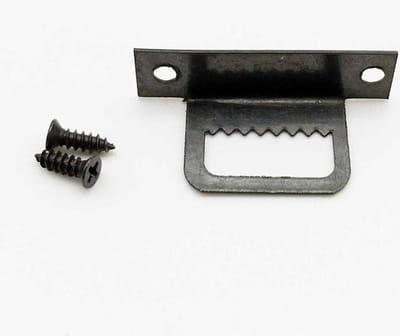 Schilderijhaken ophanghaken - Plat haaks - 32 x 22 mm (middel zwaar) - zwart (5 stuks)