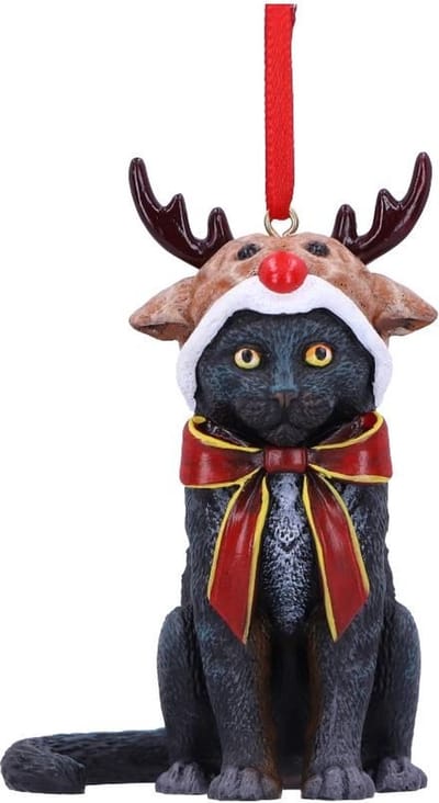 Nemesis Now Reindeer Cat Unisex Kerstballen - Neutraal - Standard