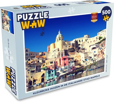 Puzzel Huis - Zee - Italië - Legpuzzel - Puzzel 500 stukjes