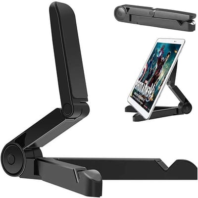 carmdering - Tablet Ständer - Tablet Houder - Verstelbare Stand - Multi-Hoek Instelling - Opvouwbaar Design - ABS Materiaal - Anti-Slip Bescherming - Ideaal voor Reizen en Kantoor - 1 Stuk