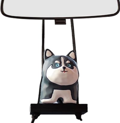 Autospiegel voor honden - voor auto schommel auto achteruitkijkspiegel hondenschommel auto spiegel ornament schattige hondenschommel auto ornament hond ornament