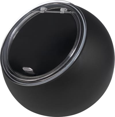 APS Moon Serveerschaal - 2-delige Schaal met deksel - Melamine kom - Vaatwasserbestendig - Zwart - Ø 19 cm - 0,8L
