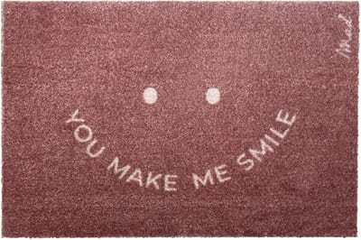 Mad About Mats - AVA - SMILE - deurmat - schoonloop/scraper - wasbaar - 50x75cm