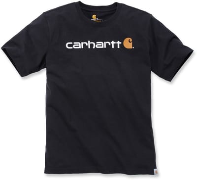 Carhartt 103361 Core Logo T-Shirt - Relaxed Fit - Black - M