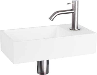 Differnz Fonteinset Mix&match Solid S Gebogen Mat Chroom