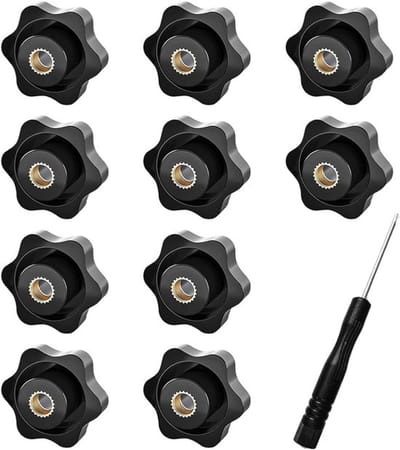 Dailygoody - Stermoer M6 - Kartelmoer - Klemknop - 10 stuks