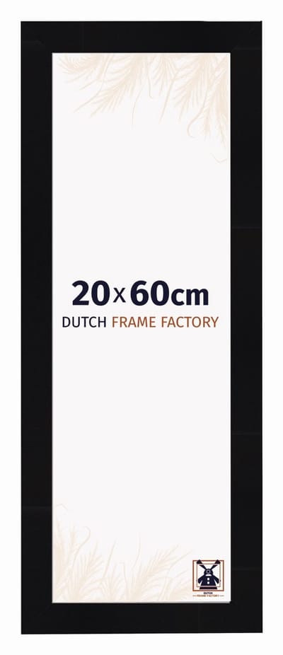 Fotolijst 20x60 cm - MDF - Zwart Hoogglans - Praag