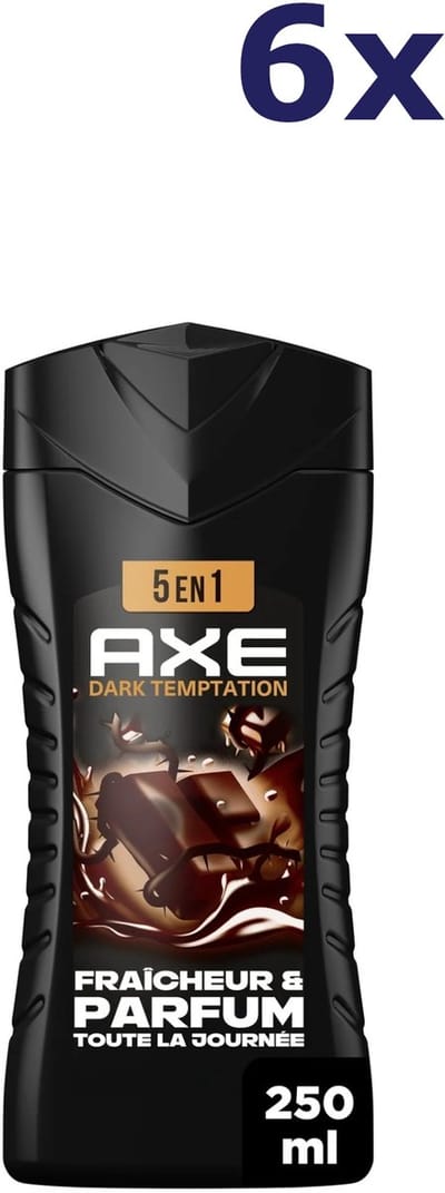 6x Axe Dark Temptation Shower Gel 250 ml