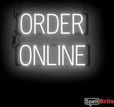ORDER ONLINE - Lichtreclame Neon LED bord verlicht | SpellBrite | 53 x 38 cm | 6 Dimstanden - 8 Lichtanimaties | Reclamebord neon verlichting