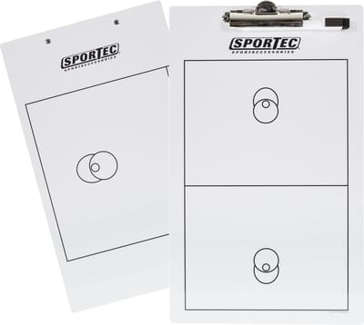 Sportec Coachblok - wit/zwart Korfbal