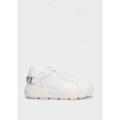 Moschino Bold Love Calfskin Sneakers White Maat: 37 | Sneakers Outlet | Dames | Wit