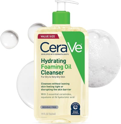 CeraVe Hydrating Foaming Oil - Hydraterende Reinigingsolie - Normale tot Zeer Droge Huid - 562ml