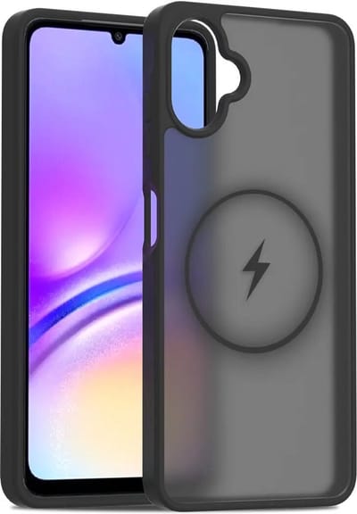 Hoesje Geschikt voor Samsung Galaxy A06 - Compatibel met MagSafe / Qi2 - Matte Beschermhoes - Back Cover met Magneet - Zwart