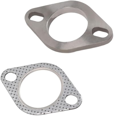 2 Inch Exhaust Flange Connection Kit, Including 1 X Flange and 1 X Gasket, 2 Screws Hole, for Exhaust Turbo Downpipe - ShopVlot
