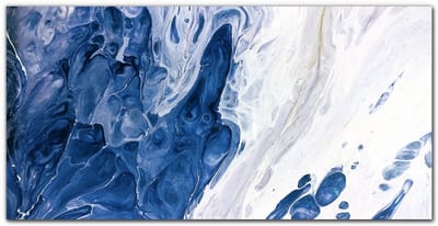 Tulup Canvas Doek Foto - Golfabstractie Canvas Doek Foto - 100 cm x 50 cm - Veelkleurig Canvas Schilderij - Klassieke Canvas Kunst - Canvas Foto - Canvas Kunst voor de Woonkamer