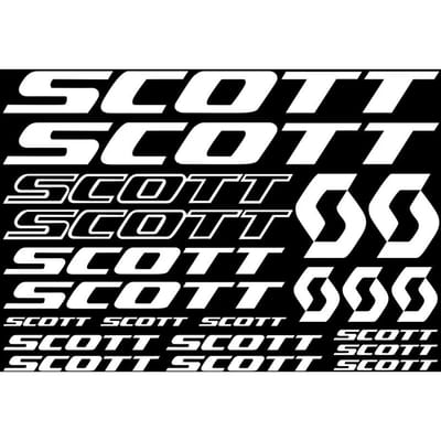 30cm 21stuks voor SCOTT FIETS FRAME STICKERS DECALS VEL FIETS FIETSEN Producten Accessoires Autohoes Krassen Persoonlijkheid, PVC 25cm