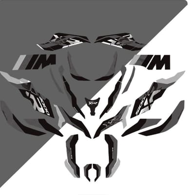 Convient pour la modification de moto BMW S1000XR, autocollants pour véhicule complet. Autocollants pour motos modèle 2020-2024 violet