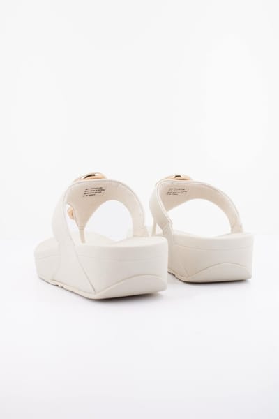 FITFLOP Lulu Marbled Stone Toe-post Slippers - Dames - Beige - Maat 40