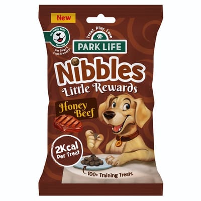 Park Life Nibbles Little Rewards Hondensnacks – Rund & Honing – Trainingssnacks – Graanvrij – 100% Natuurlijk – 2 kcal per snack - 80g