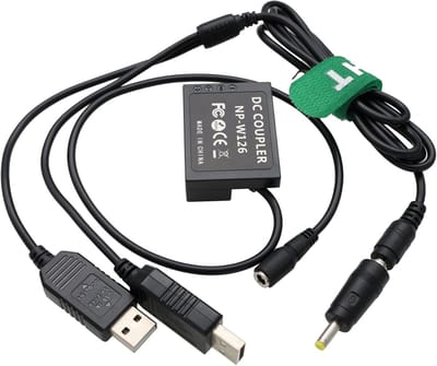 Dummy Batterij - Voeding Adapter - Camera Voeden - USB Directe Stroom - Compact Formaat