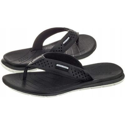 Voici Klapki Japonki à Enfiler Noir Cuir 35 W_A black