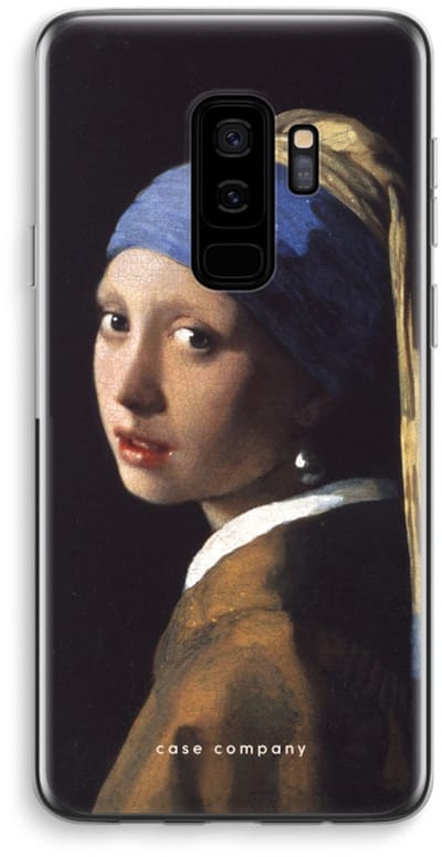 Case Company® - Hoesje geschikt voor Samsung Galaxy S9 Plus hoesje - The Pearl Earring - Soft Cover Telefoonhoesje - Bescherming aan alle Kanten en Schermrand