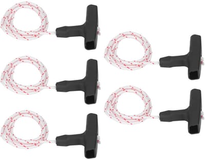 Kettingzaag Trekkoord - Startkabel Set - Onderhoud Tuingereedschap - Duurzaam ABS Materiaal - 5 Stuks 95 Cm - Zwart