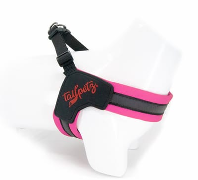 Tailpetz V-Type Hondenharnas – Comfortabel & Veilig – Verstelbaar – Lichtgewicht - Hondentuig - Hondentuigje Kleine Hond - Y Tuig Hond - Harnas Hond - Anti Trek Tuig Hond - Reflecterend - Maat XL - Roze
