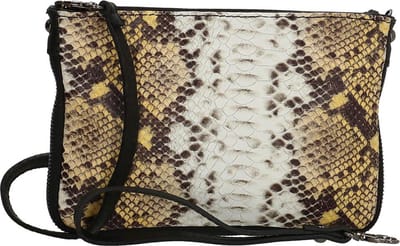 Charm London Elisa Schoudertas - 100% Leer - Leren Tas - Okergeel