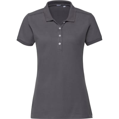 Russell Dames/dames Stretch Short Sleeve Polo Shirt (Konvooi Grijs)