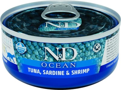 Farmina N&D Kat Ocean Tonijn, Sardines & Garnalen Adult 80 gram