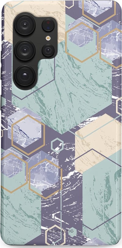 Casetastic hoesje geschikt voor Samsung Galaxy S25 Ultra - Dubbellaagse bescherming - Veerkracht - Fashion Case - Zilver Crème