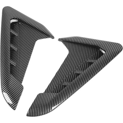 1 Paar Zijventilatie Sierlijst Links Rechts Auto Spatbord Zijluchtinlaat Afdekking Sticker Decor voor X3 G01 X4 G02 M Sport Carbon Fiber Pattern