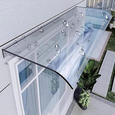 Transparante Deur- en Raamluifel (Polycarbonaat) - Overkapping voor Buiten, Balkon en Garage - 50x300 cm