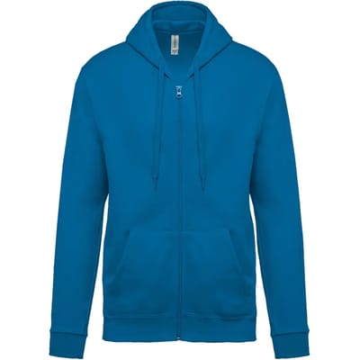 Kariban Sweater met rits en capuchon K479 - Tropical Blue - S