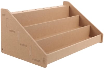 Dailygoods- Acrylverfhouder - Organizer voor penselen - 15 Vakken - Houten Houder - Afmetingen 31x18,5x13 cm - Duurzaam en praktisch - Verforganizer