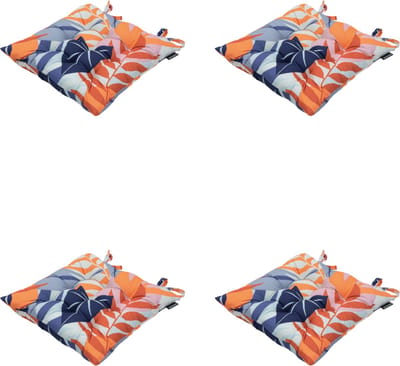 Madison - Zitkussen - Universeel - 4 stuks - 46 x 46 cm - Iven Indigo - Tuin - Toscane