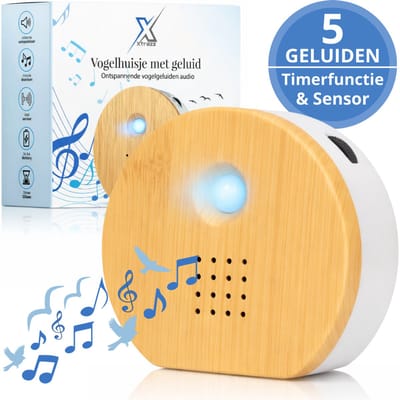 Xtrazz® Vogelhuisje Met Geluid & Sensor - WC Toilet & Badkamer - 5 Vogel Geluiden - Birdbox Met Bewegingsmelder & Timerfunctie