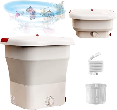 Elektrische Mini Wasmachine - Opvouwbaar Compact - Kleine Wasjes - Imitatie Handwas - 2 Kilo Capaciteit - Blauw