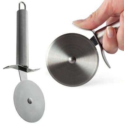 Orion - Pizza Mes Staal - 20,5 cm - Ronde Lente - Comfortabele Handgreep