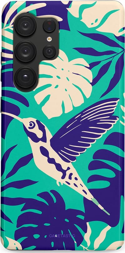 Casetastic Hoesje Geschikt voor Samsung S25 Ultra - Stijlvolle Beschermende Duo-layer Case - Paradijs Kolibrie