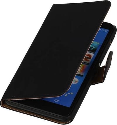 Bookstyle Wallet Case Hoesjes Geschikt voor Sony Xperia E4 Zwart