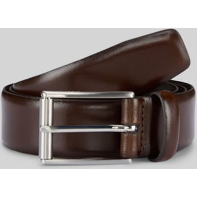strellson Leren riem Men's Belt W80 Dark Brown donkerbruin