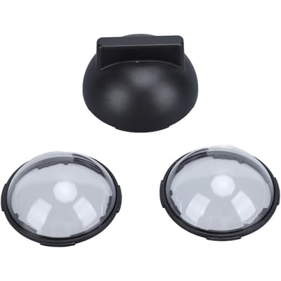 Lot de 2 protège-objectifs en verre trempé pour caméra d'action X4 avec support rotatif