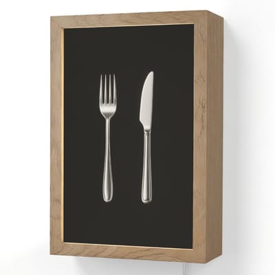 Wandlamp 20x30 cm - Oplaadbaar - Bestek - Klassiek - Elegant - Wandlampen binnen woonkamer - Slaapkamer lamp met kabel - Decoratieve nachtlamp - Vloerlamp snoer