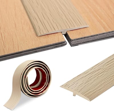 T-profiel voor vloeren, drempelstrip en overgangsprofiel, zelfklevend, 5 cm x 200 cm, ideaal voor deurdrempels en vloerverbindingen