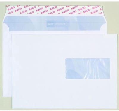 Elco envelop Premium C5 FSC 100 gram met venster rechts 500 stuks