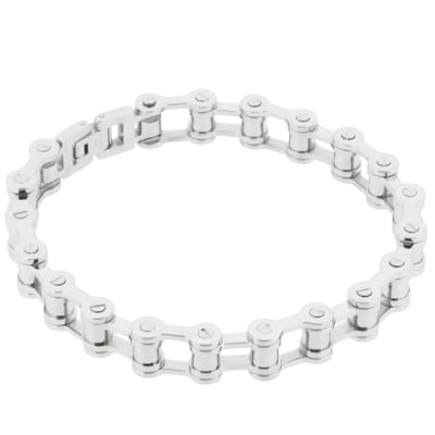 Behave – Heren Armband – Zilverkleur – RVS – Biker Stijl – Nikkelvrij