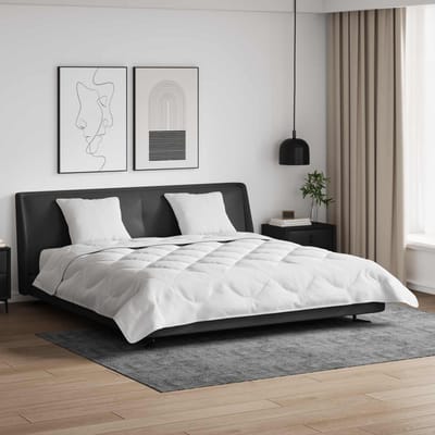 vidaXL - Zomer - Deken - met - kussen - 3 - st - Wit - Microvezel