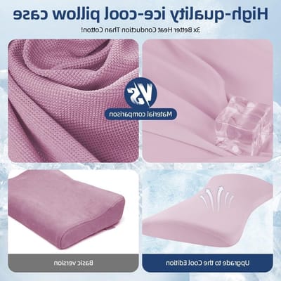 Lumbar Support Kussen voor Ondersteuning van de Lage Rug, Geheugenfoam Kussen voor Slaap, Auto en Kantoor, Ideaal voor Zijslapers en Rugpijn Verlichting (Roze)